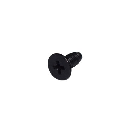 M5x1.59x12 Flat Head Philips Screw (black zinc)