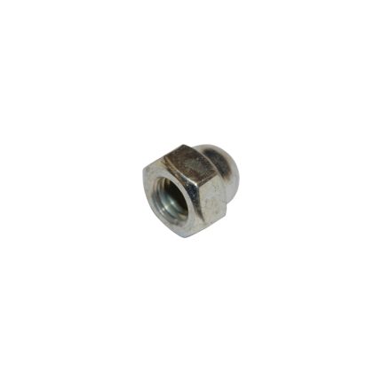 M8x1.25 Hex Cap Nut (Silver Zinc)