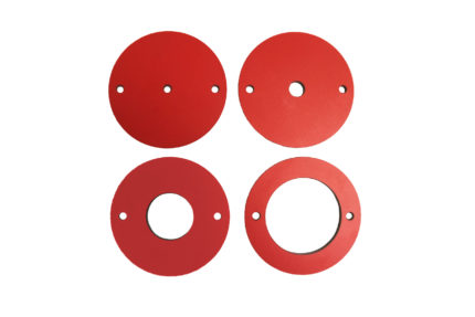 4-Piece Phenolic Insert Ring Set for Router Lift