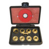 9-Piece Brass Precision Template Guide Set