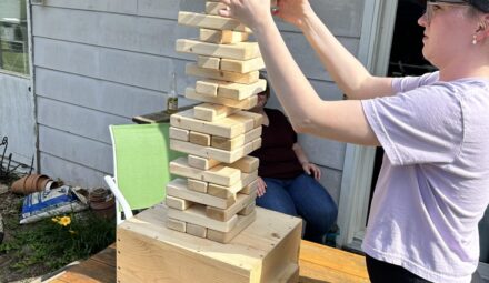 Build Your Own Outdoor Tumbling Tower Game