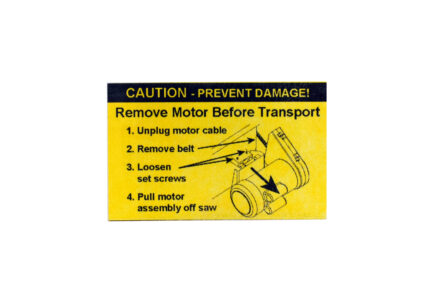 Remove Motor Label for CNS