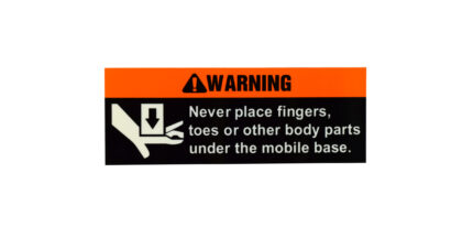 Finger/Toe Warning Label