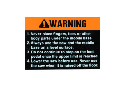 Main Warning Label