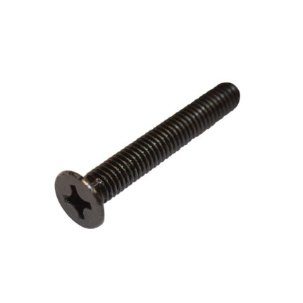 M6x1.0x40 Flat Head Phillips Screw (Black Zinc)