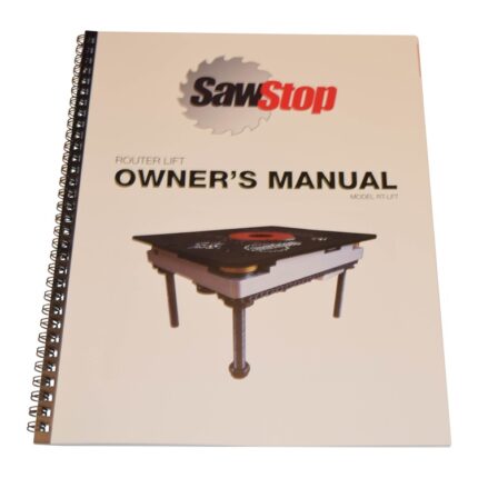 Router Lift Owner's Manual (Model RT-LFT, including RT-DCB)