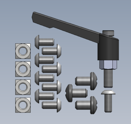 Hardware Kit for Replacement Dust Tube Assembly for TSG-FDC